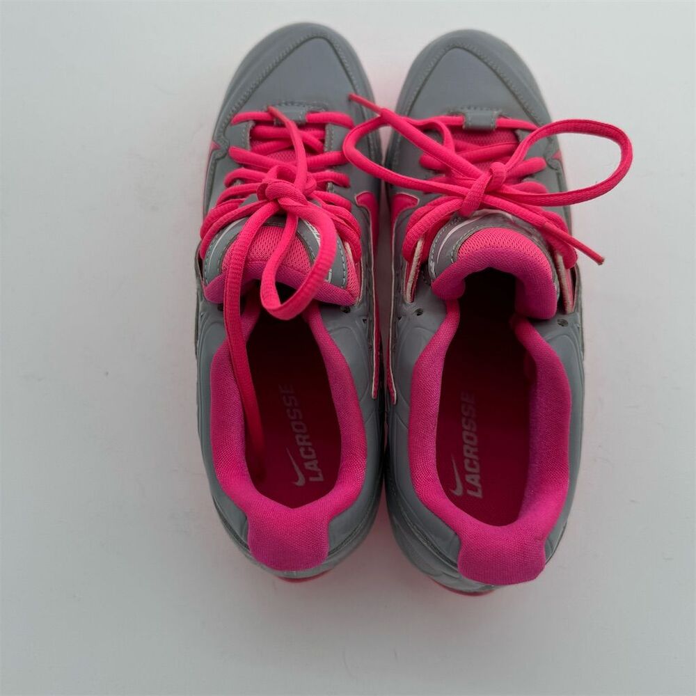 Nike SpeedLax Lacrosse‎ Cleats Gray/Pink Size 11